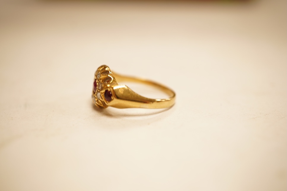 An 18ct, plat and illusion set solitaire diamond ring, size P, gross weight 2.4 grams.